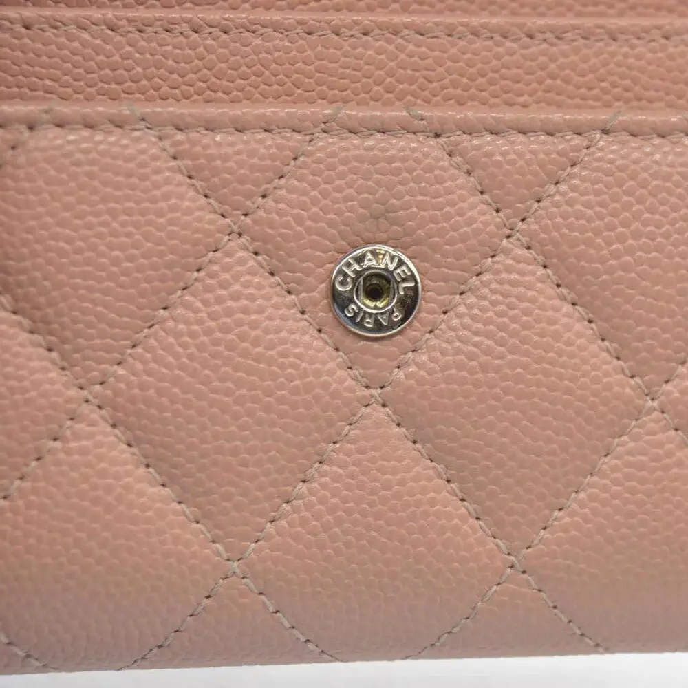 Chanel Quilted CC Flap Card Holder Interlocking CC Logo